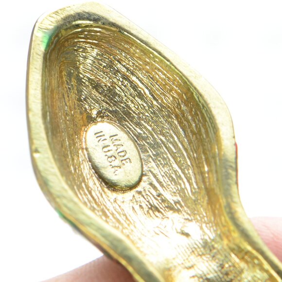 Vintage Kenneth Jay Lane KJL Enamel & Crystal Snake Bracelet - Picture 4 of 9